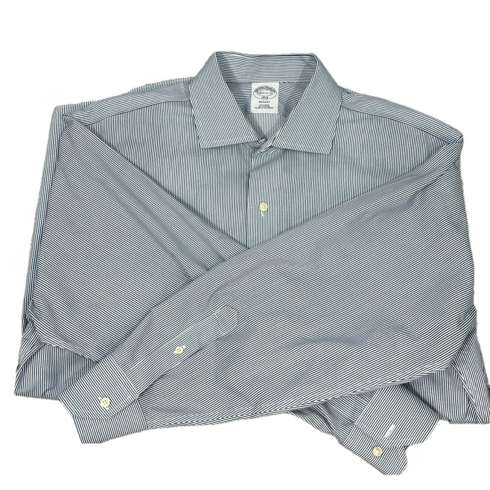 Brooks Brothers Button Down Mens Shirt Size 16 1/2- 2/3